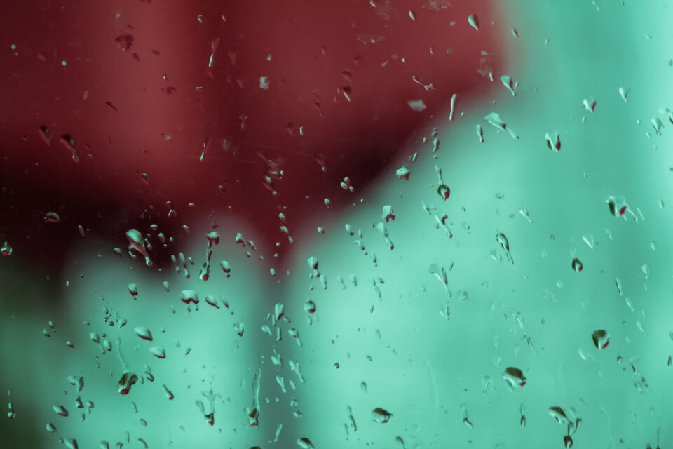 Rain on a window.